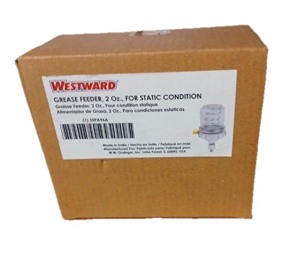 New WestWard 2 Oz NEW-IN-BOX Grease Feeder 35PA96A for Static Condition