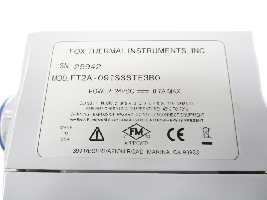 FOX THERMAL INSTRUMENTS FT2A-09ISSSTE3B0 NSNP