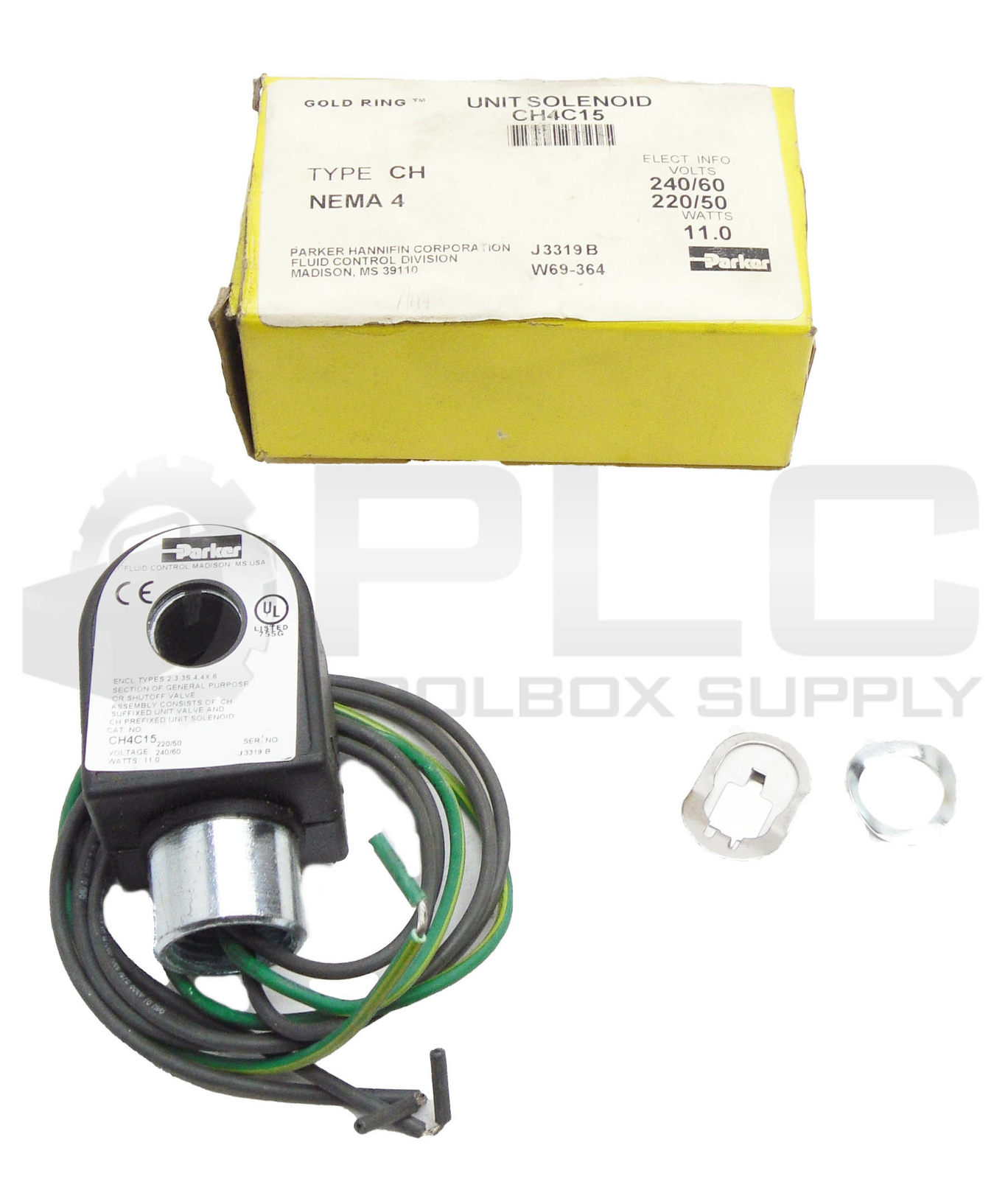 NEW PARKER CH4C15 GENERAL PURPOSE VALVE 50/60HZ 220/240V 110W