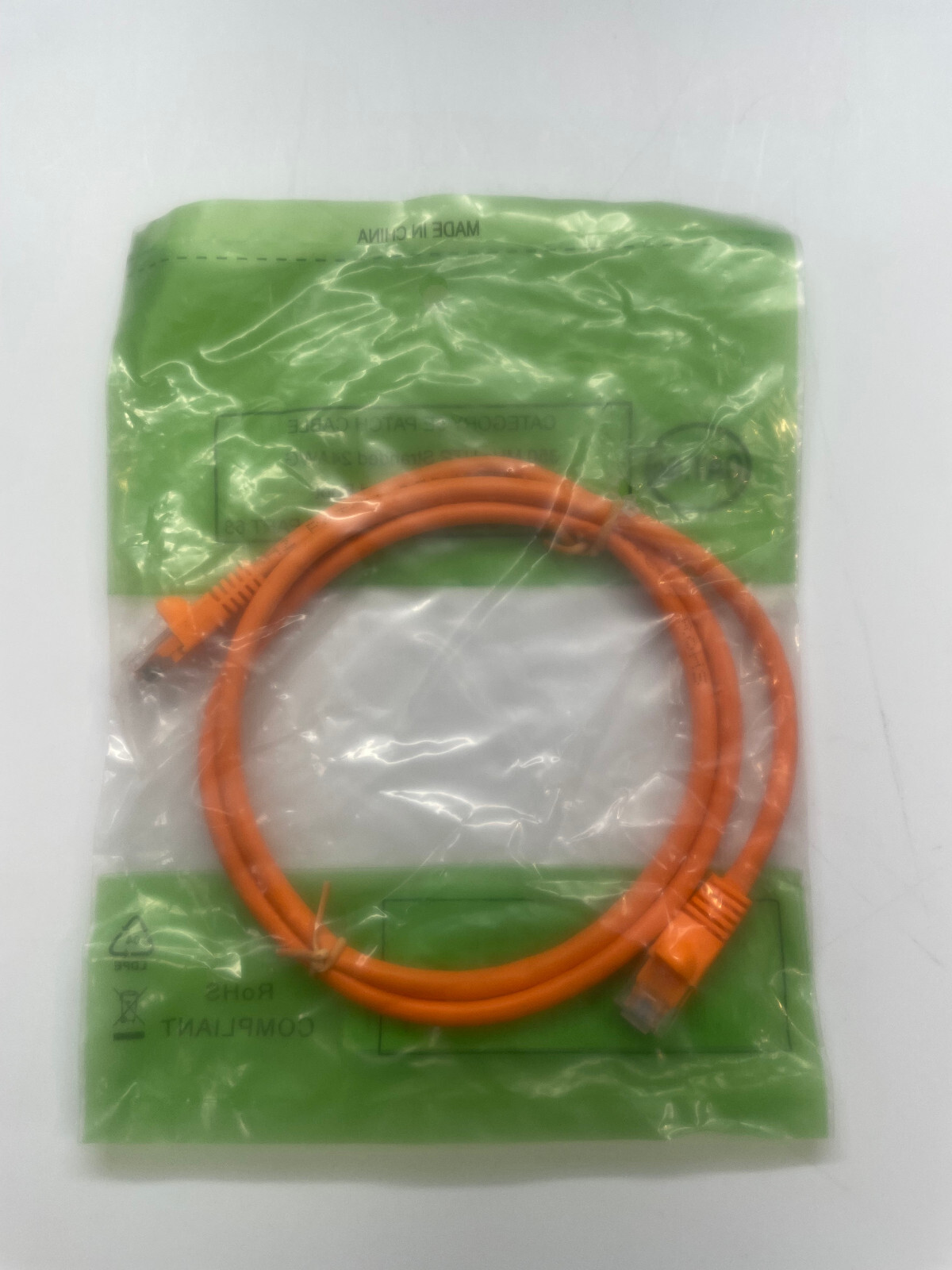 3Ft Cat5e Snagless Unshielded (UTP) Ethernet Cable – Orange, 1 per pack