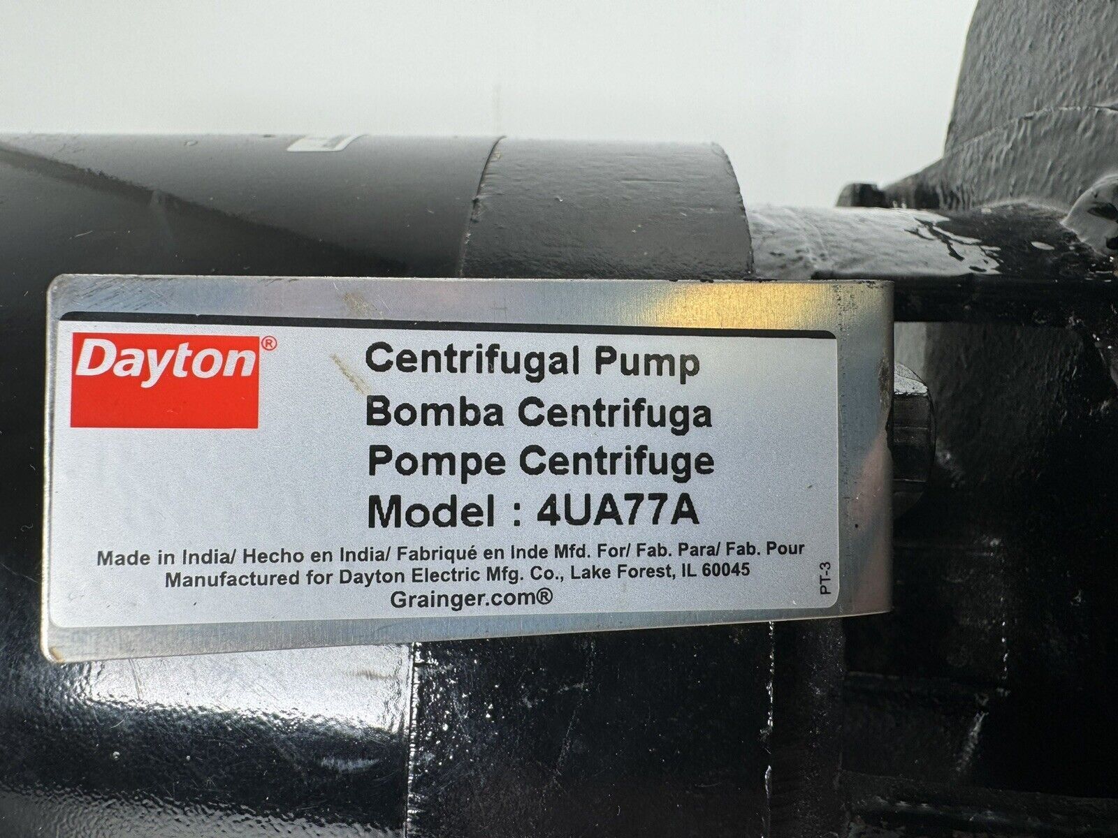 DAYTON PPLTAF23SCG Motor,2 hp, 208-230/460V AC,3 Phase 23AU16 Untested!
