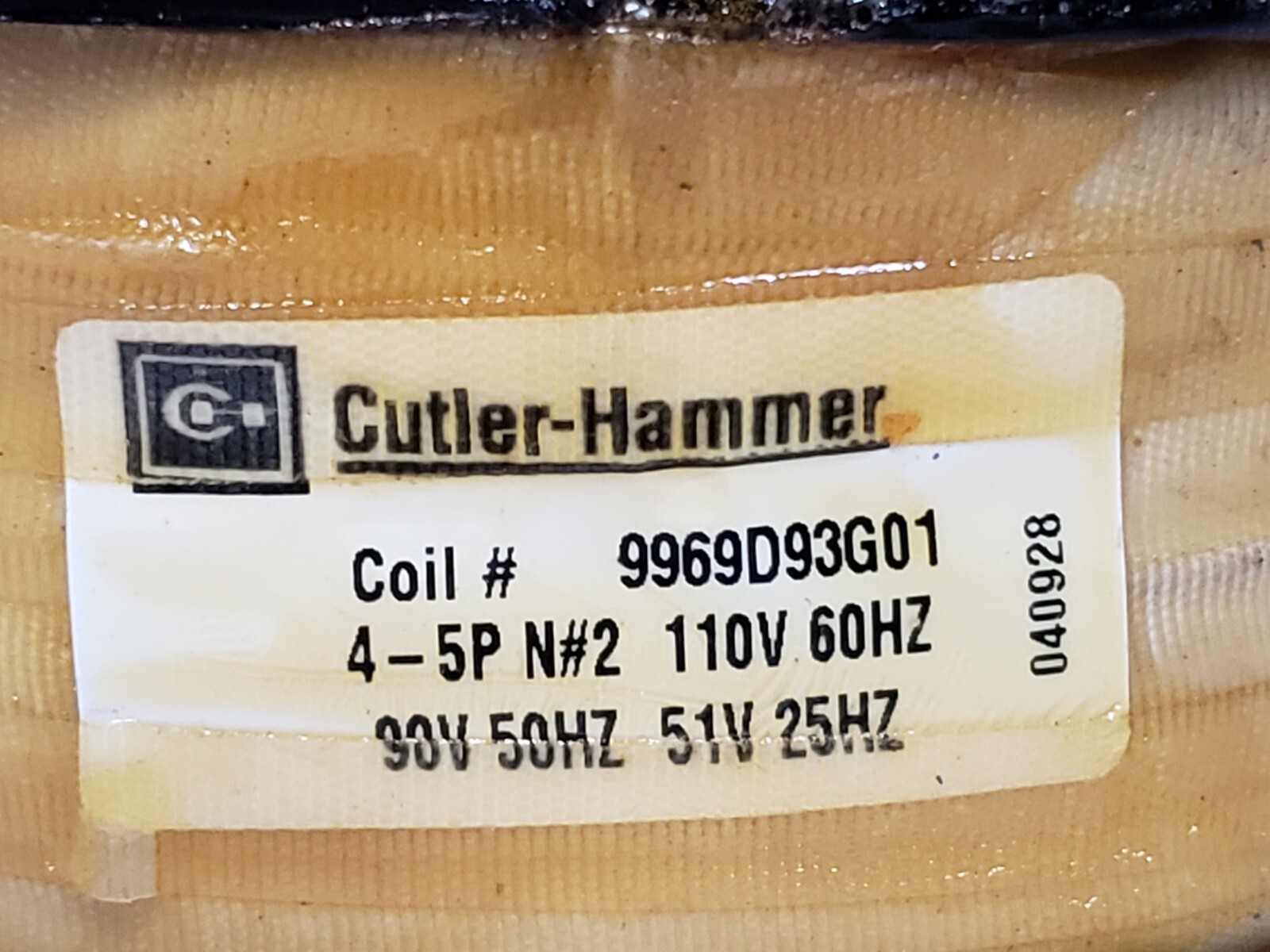EATON/CUTLER HAMMER 9969D93G01 COIL 110V 60HZ SIZ E 4-5 POLES NIB
