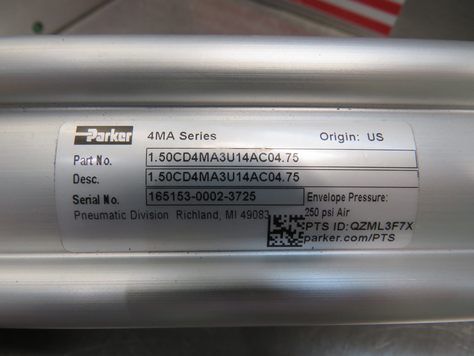 Parker 1.50CD4MA3U14AC04.75 Cylinder