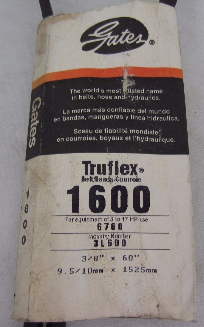 Gates Truflex 1600 3L600 Belt
