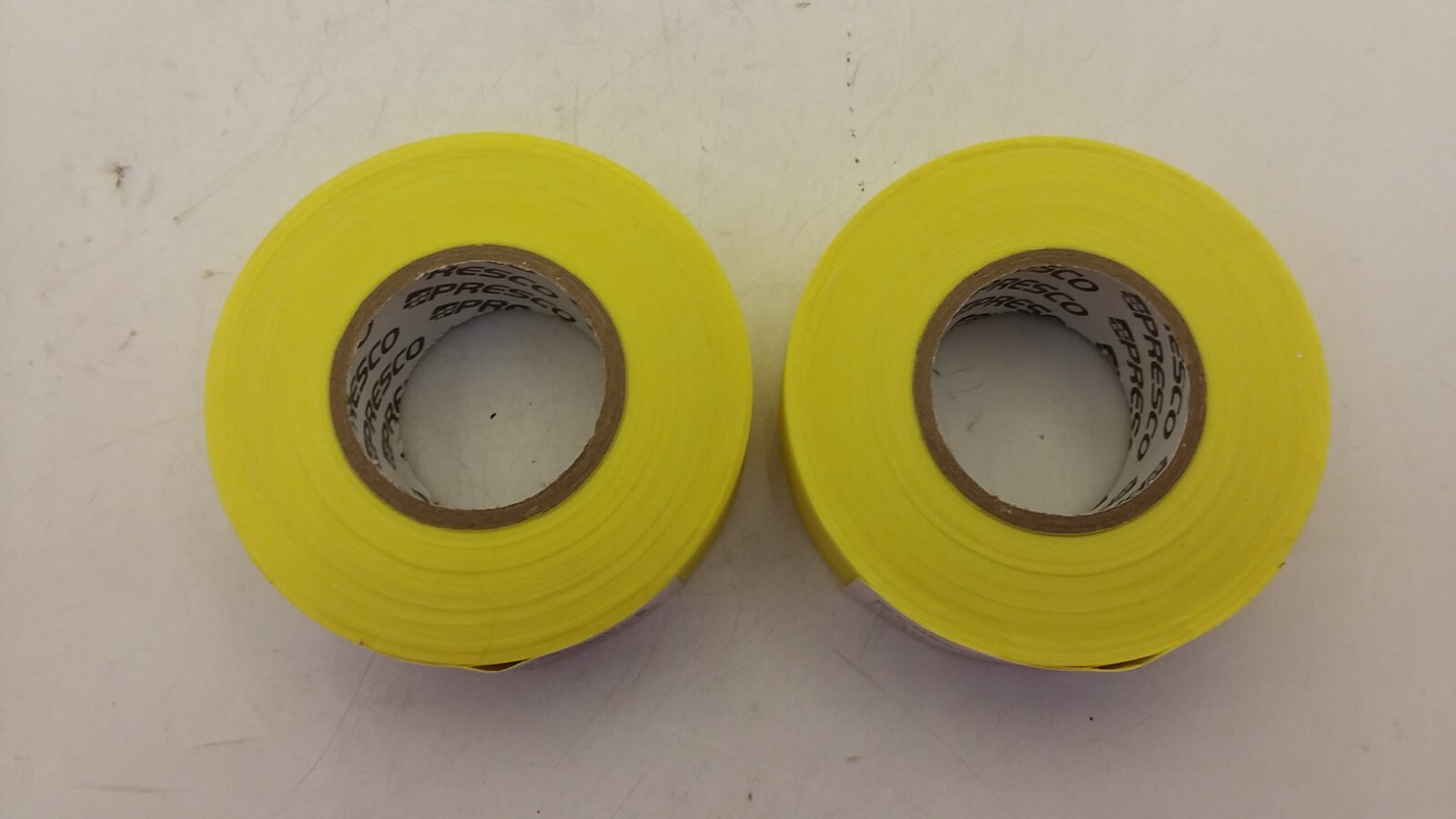 PRESCO TFYG FLAGGING TAPE YELLOWGLO 1-3/16X150′ UT-800 LOT OF 2 NNB