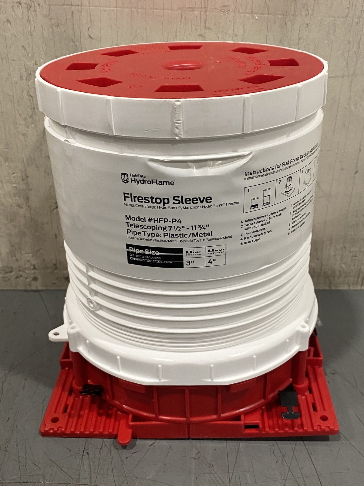 Lot Of 10 HoldRite Pro 3-4″ Polypropylene Thermoplastic Firestop SleeveHFP-P4