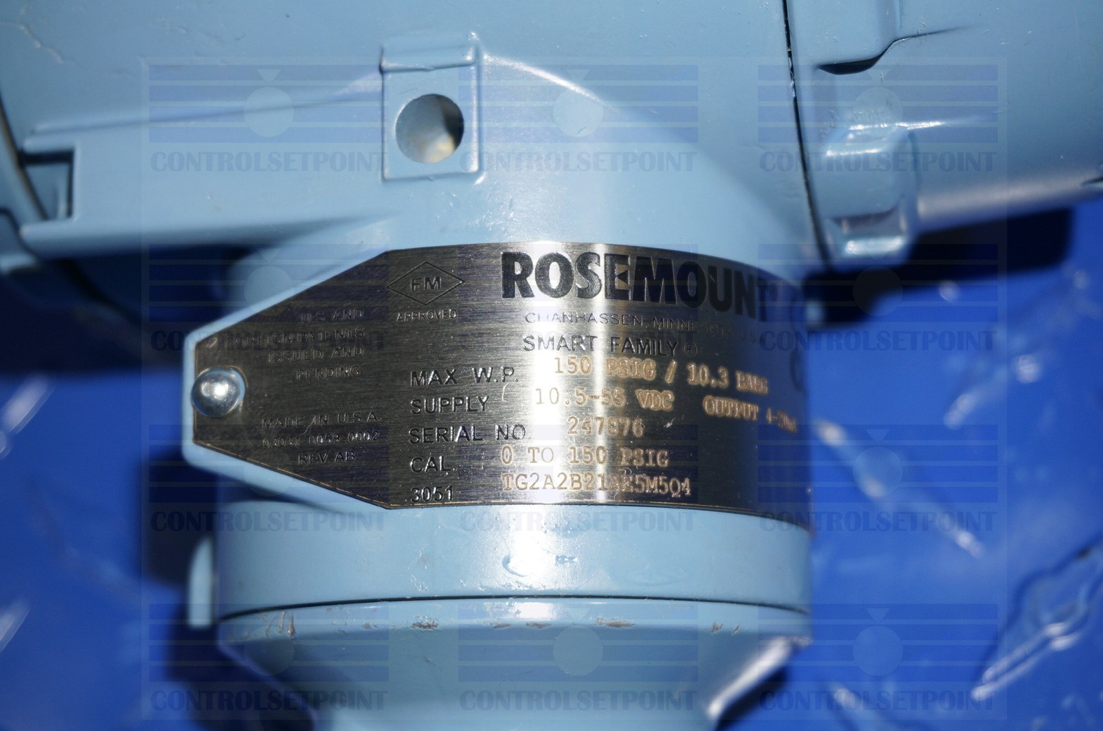 EMERSON ROSEMOUNT 3051TG2A2B21AE5M5Q4 PRESS TRANS 3051TG2 ITEM 47876