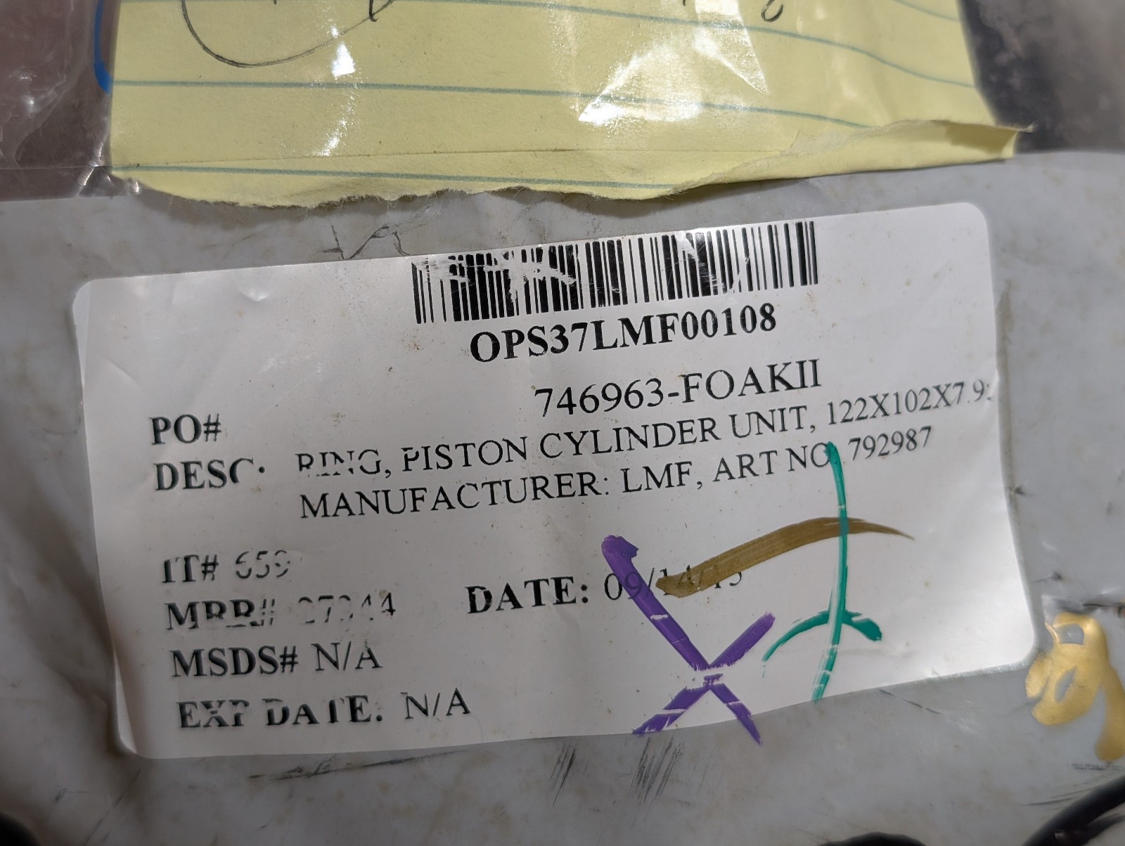 Stasskol LMF 746963-FOAKII Piston Cylinder Ring 122×102×7.9 mm – Art 792987