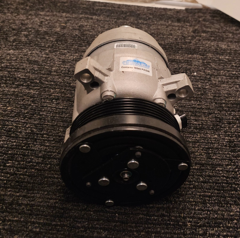 Pinnacle TZ560015201 A/C Compressor Replacement 180ml PAG46 Silver Black