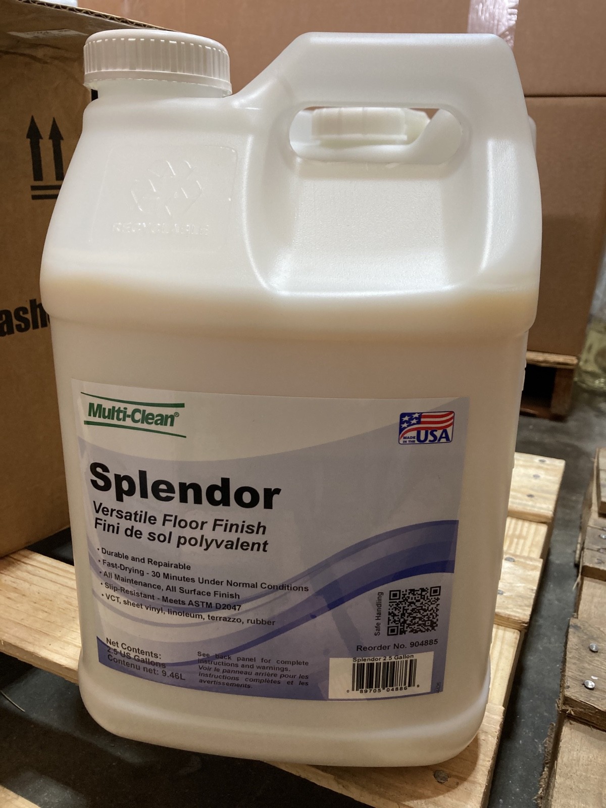 Multi-Clean Splendor Versatile Floor Finish – 2.5 Gallons