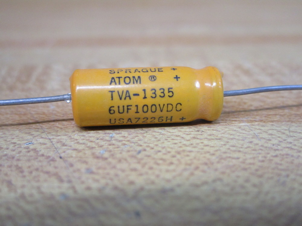 Sprague TVA-1335 Atom Capacitor 6µF 100VDC 7226H (Pack of 13)