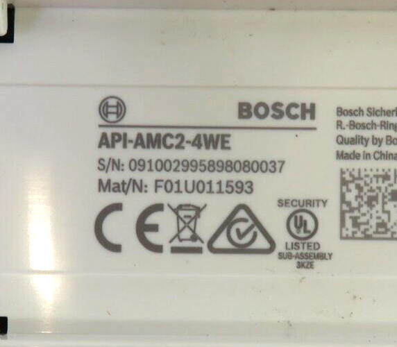 BOSCH API-AMC2-4WE Wiegand Extension Board, FOR PARTS/ REPAIR