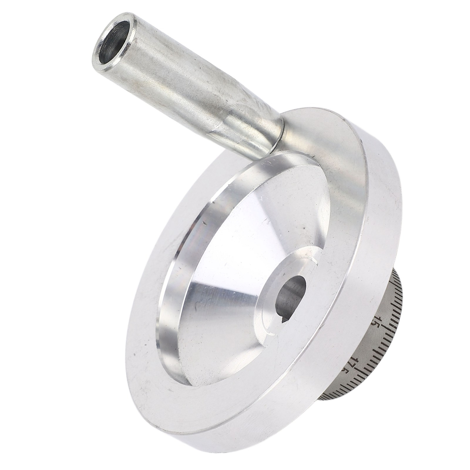 Lathe Handwheel 80mm Aluminum Alloy Hand Wheel With Crank Handle For 7×12 7×14