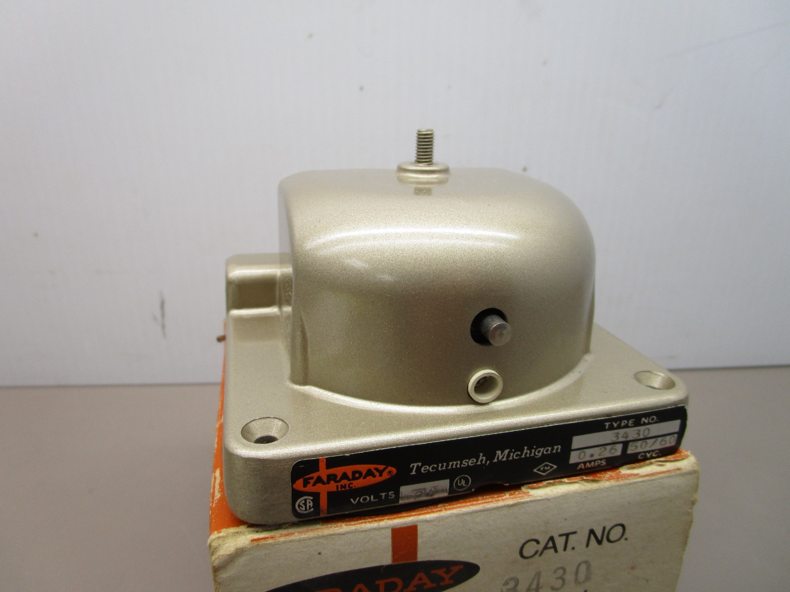 Faraday 3430 Bell Mechanism Type VIB 24v .25 Amps New Old Stock