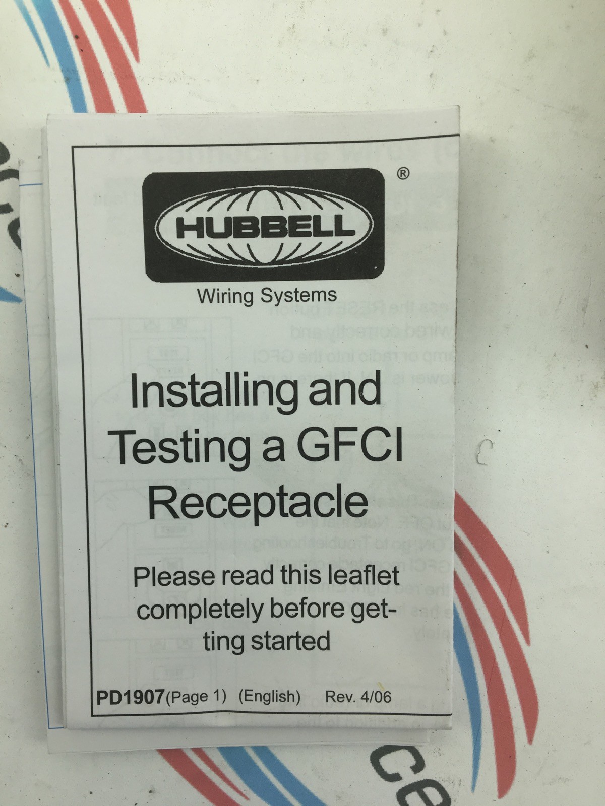HUBBELL WIRING SYSTEMS GFBF20WLA GFCI COMMERCIAL LED BALNK FACE 20A 125V WHITE