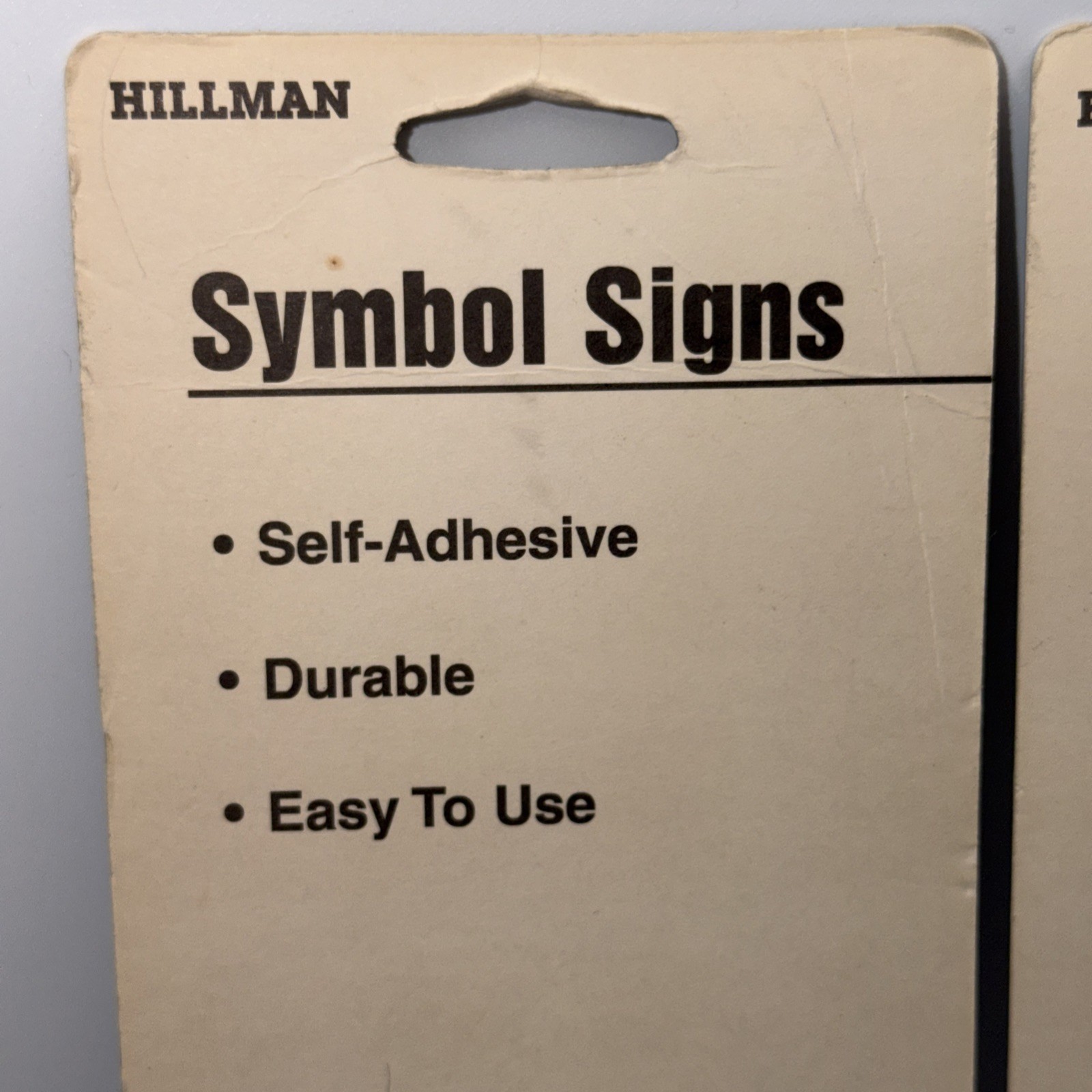 Hillman Symbol Set of 2 Signs MEN & WOMEN 3″ x 9″ NEW SEALED