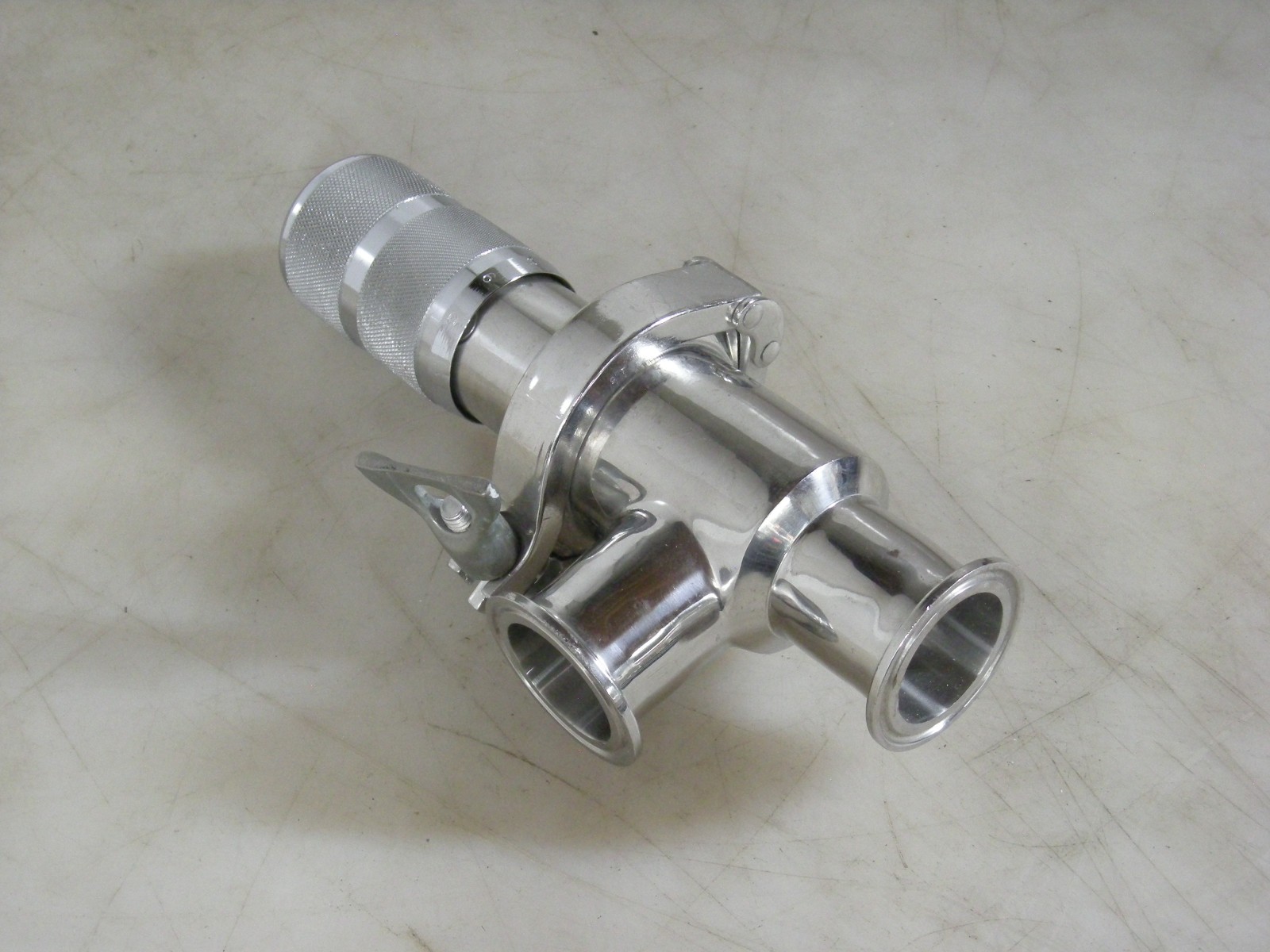 1 1/2″ 316SS SANITARY THROTTLING VALVE TRI/CLAMP MICROMETER 171-10-90