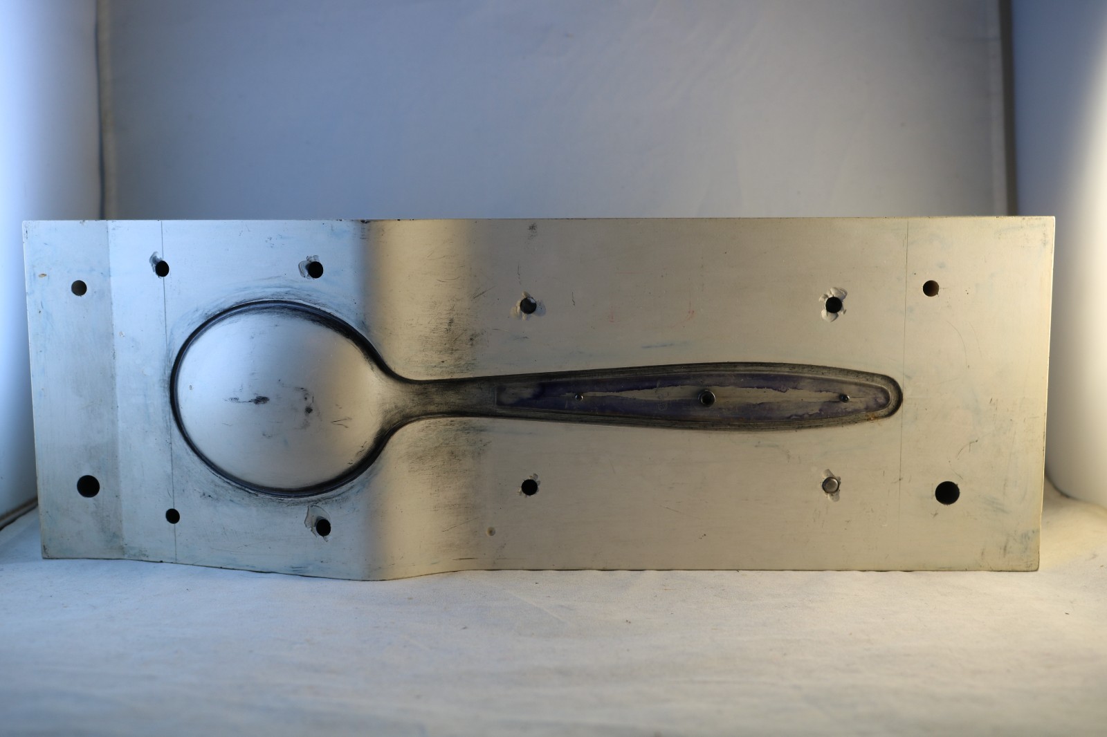 Industrial Aluminum Foundry Mold 13LB Prototype Spoon Casting Brutalist Chic Art