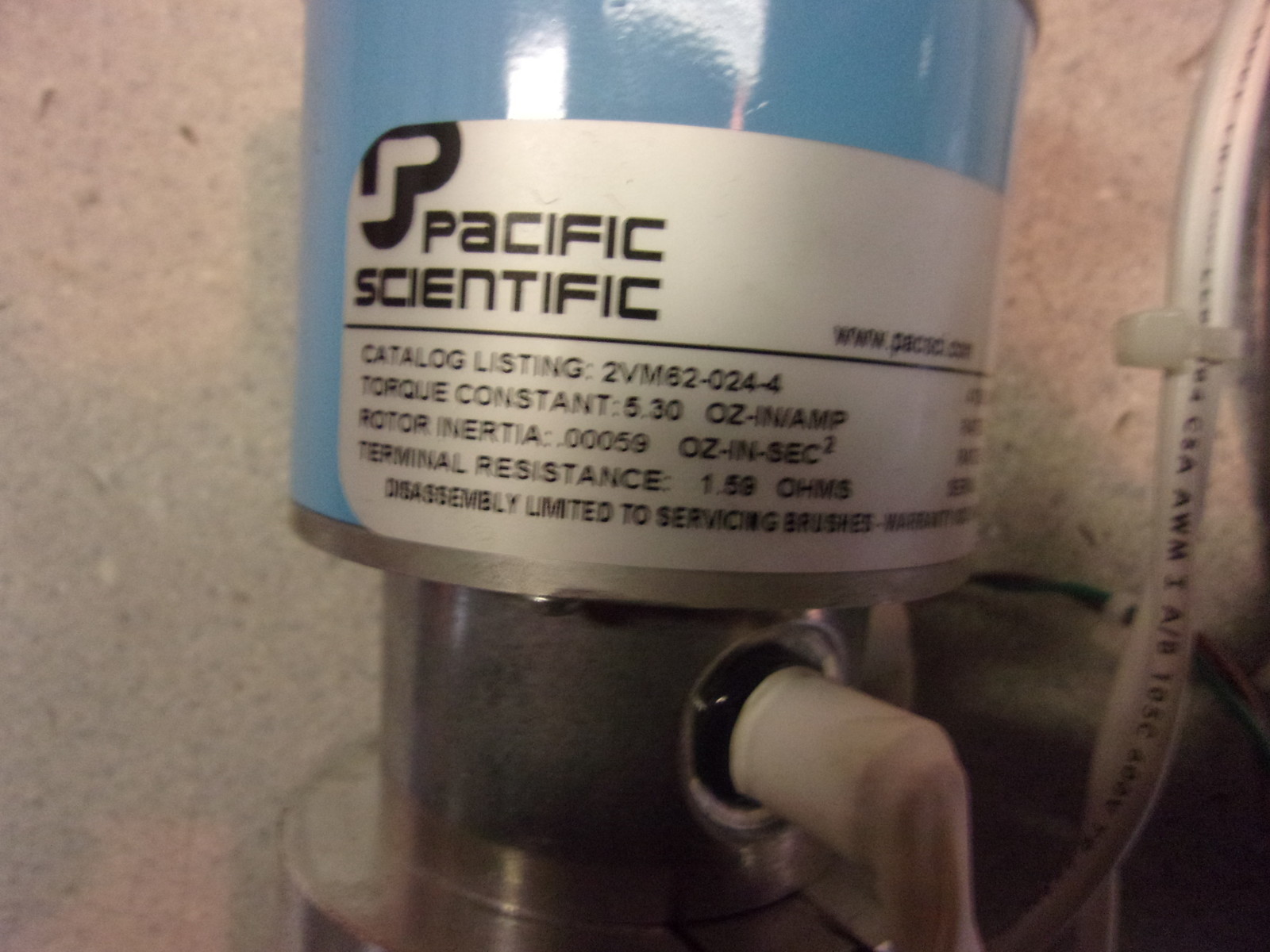 Pacific Scientific 388619-60 Analoy Tachometer 2V M62-024-4 4139 3943 1267740