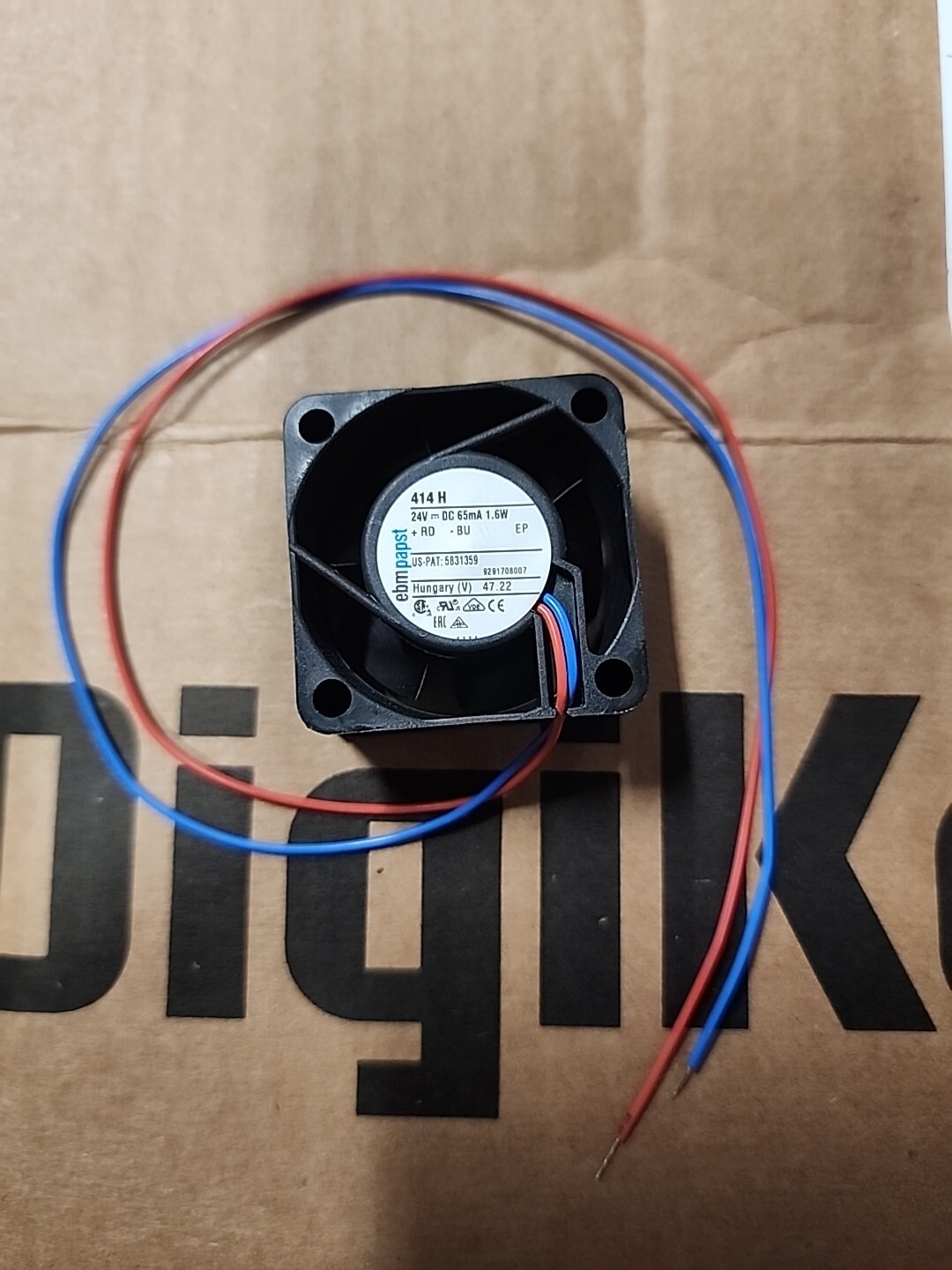 Ebm-papst 414H Cooling Fan 24VDC 40x20mm Brand New Fans Axial 2 Wire USA Seller