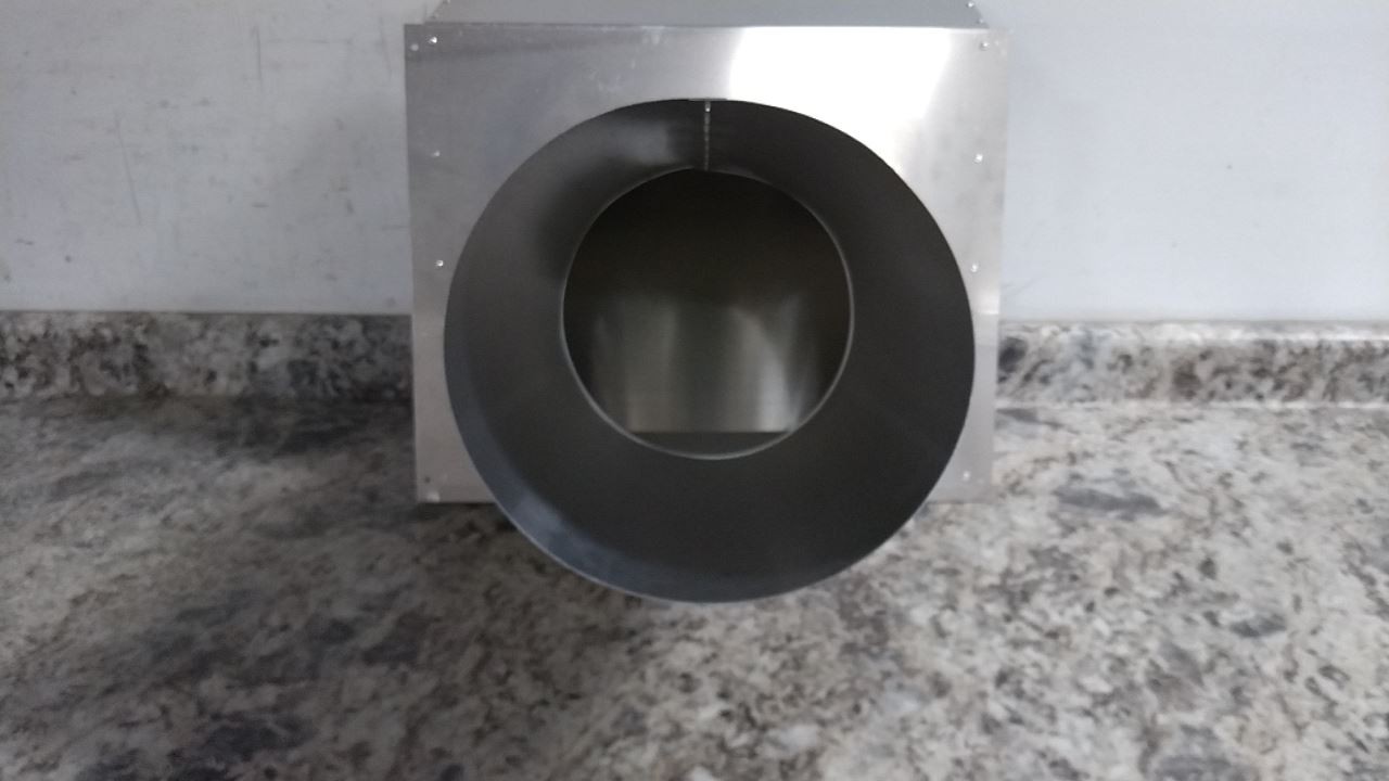 Tjernlund VH!-10 10 In Dia Duct Silver Aluminum Vent Hood