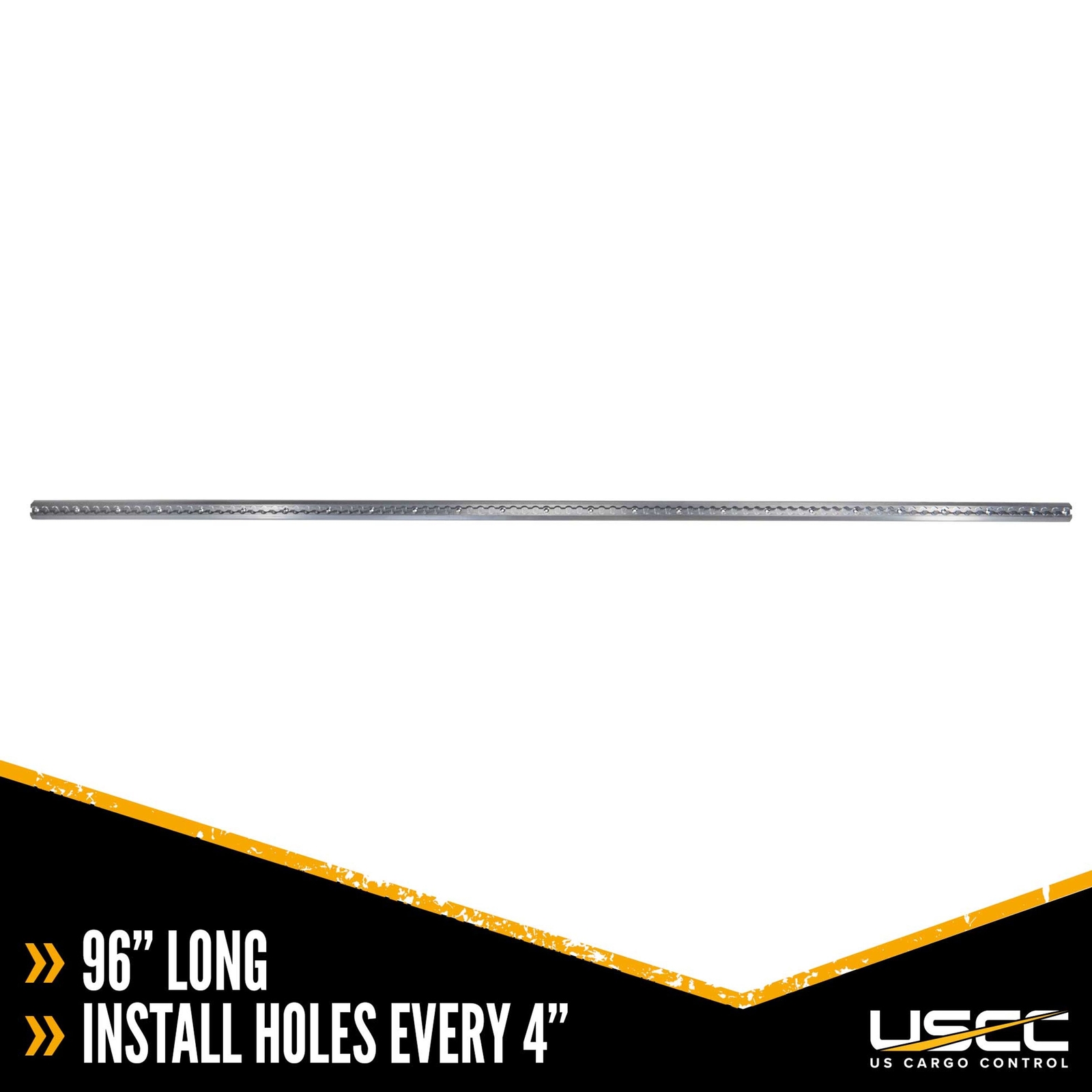 96″ Airline-Style Angled Track – Aluminum