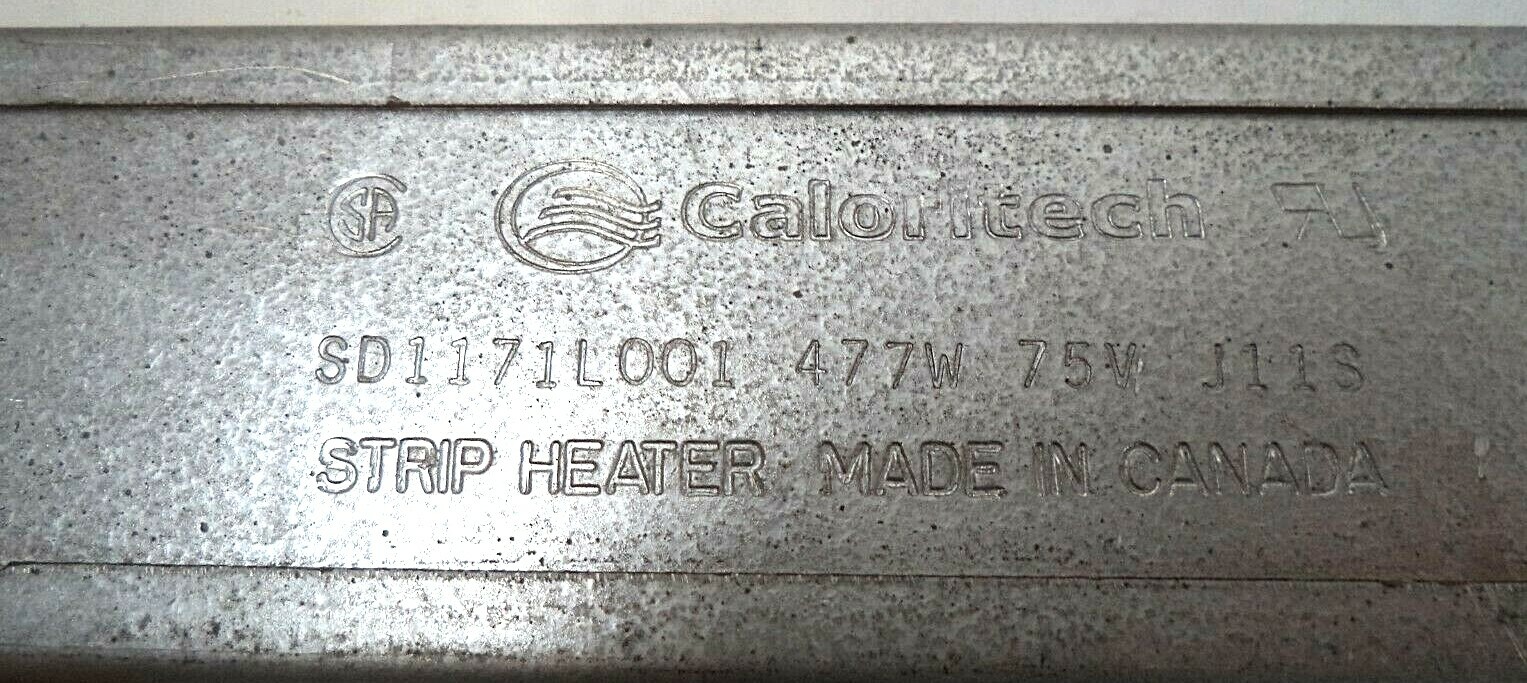 Caloritech SD-Series 392W 62V 11S Strip Heater 11S, pn SD1171L001