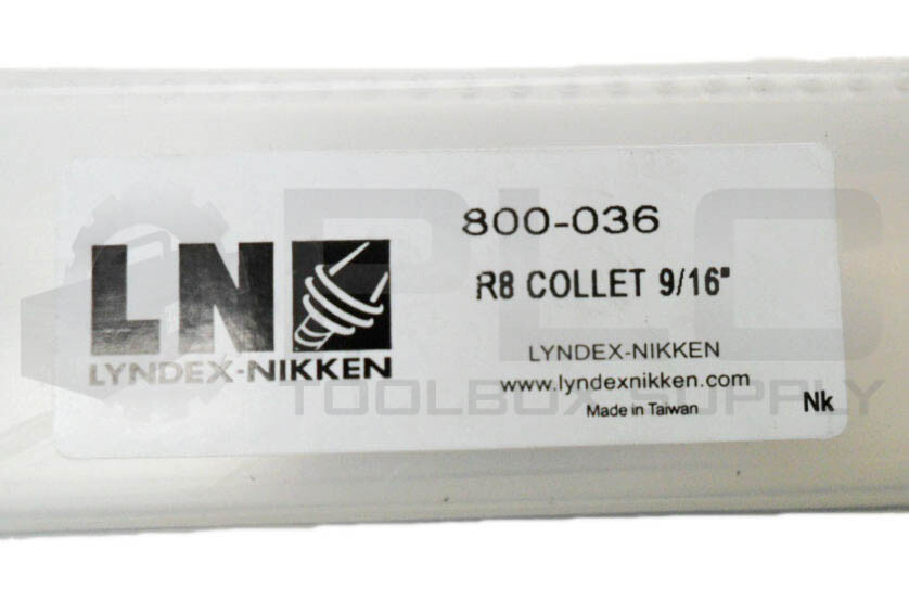 NEW LYNDEX-NIKKEN 800-036 R8 COLLET 9/16″