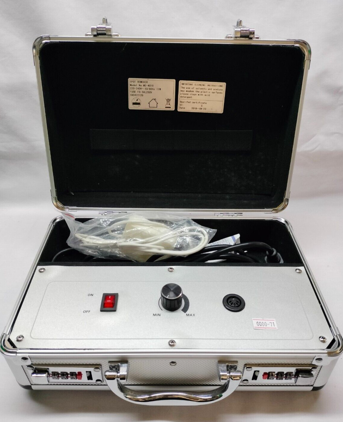 MS-4018 MS4018 Spot Remover 220-240V~ 50/60Hz 11W