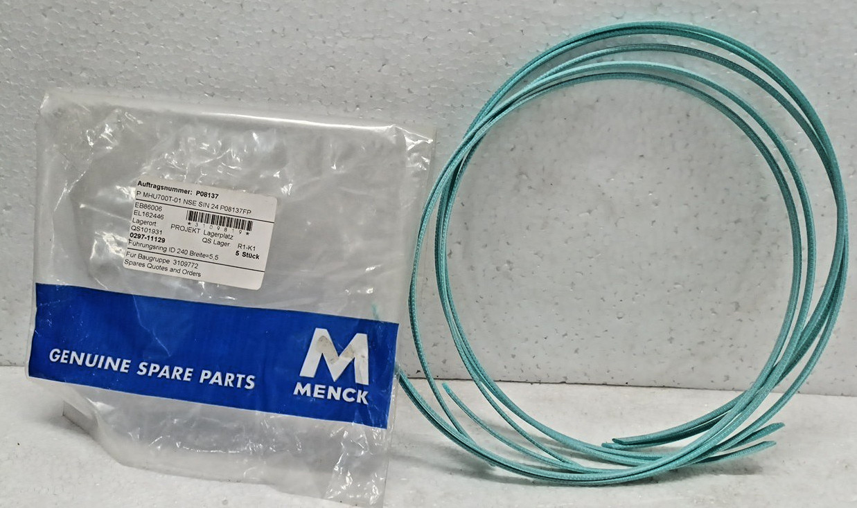 Menck 0297-11129 Guide Ring ID 240 Width 5.5 Genuine Spare Parts Lot of 5 Pc