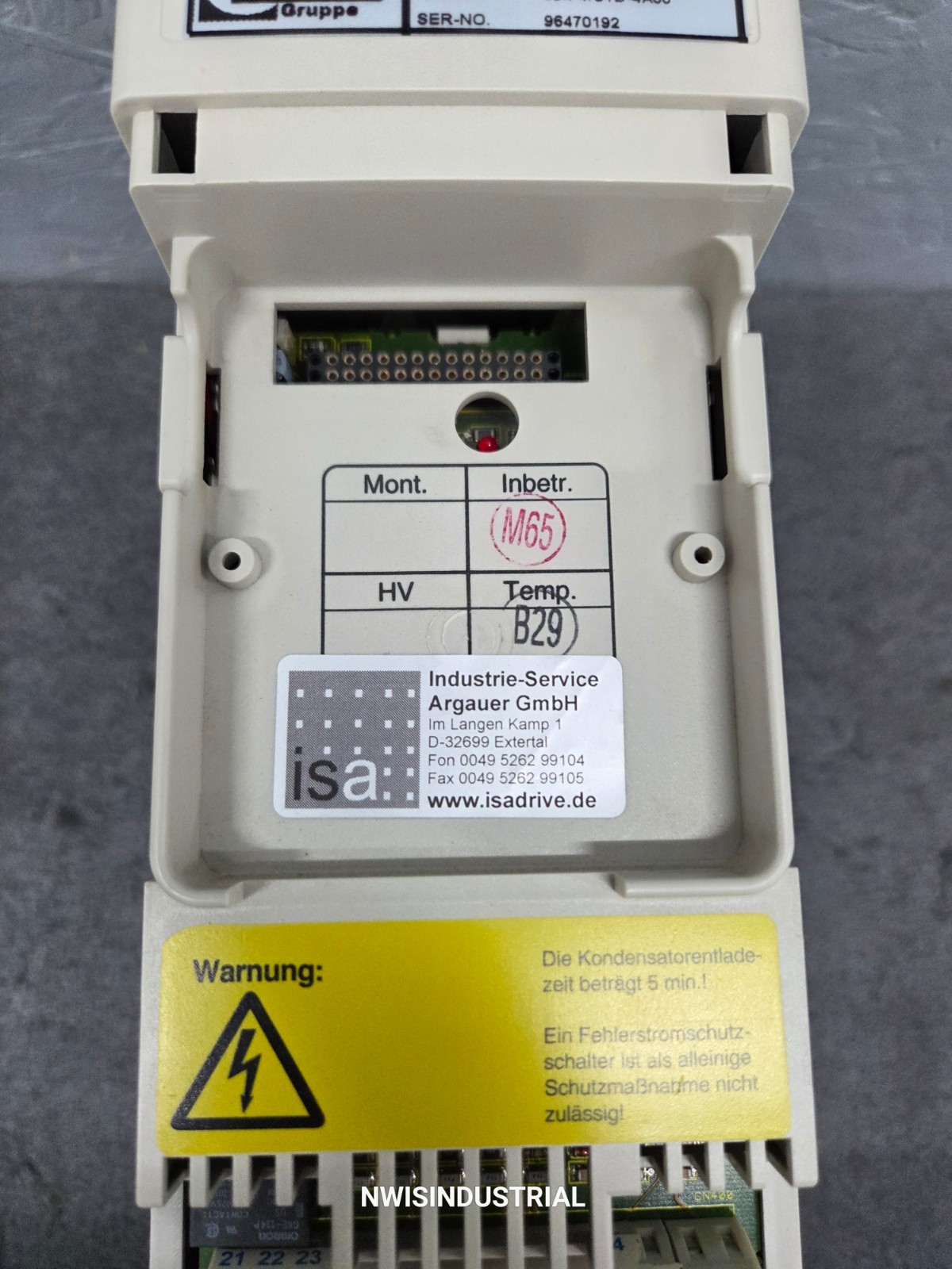 KEB F4 COMBIVERT DRIVE 09.F4.S1D-4A00 2.8KVA, 3PH, 480V