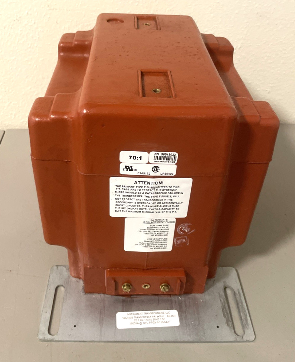 GE Vernova / Instrument Transformer PTG5-1-110-842F / 70:1 BIL 110 kV 60 HZ 0.3Z