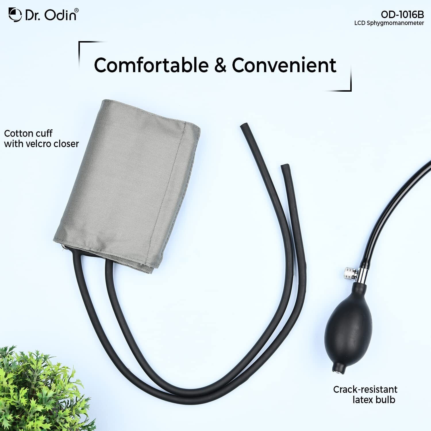 LCD Mercury-Free Sphygmomanometer Latex Bladder Latex Bulb Cotton Cuff FREE SHIP