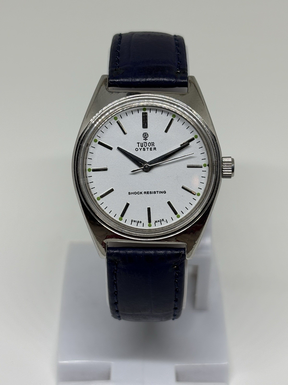 Vintage Tudor Oyster 17 Jewels Manual Winding Swiss Made Men’s Watch White Dial