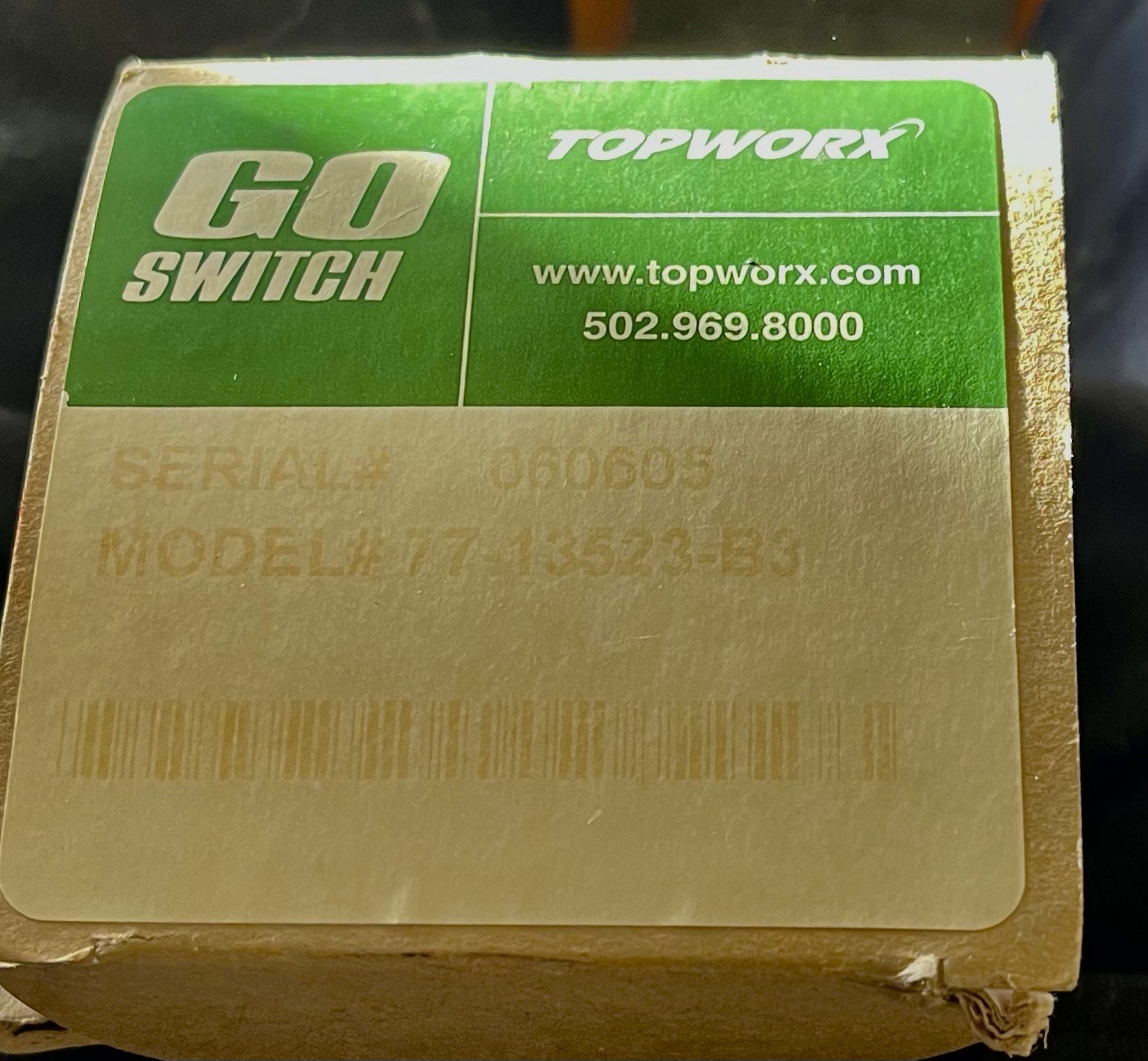 TOPWORX 77-13523-B3 Go Schalter 7713523 New Old Stock