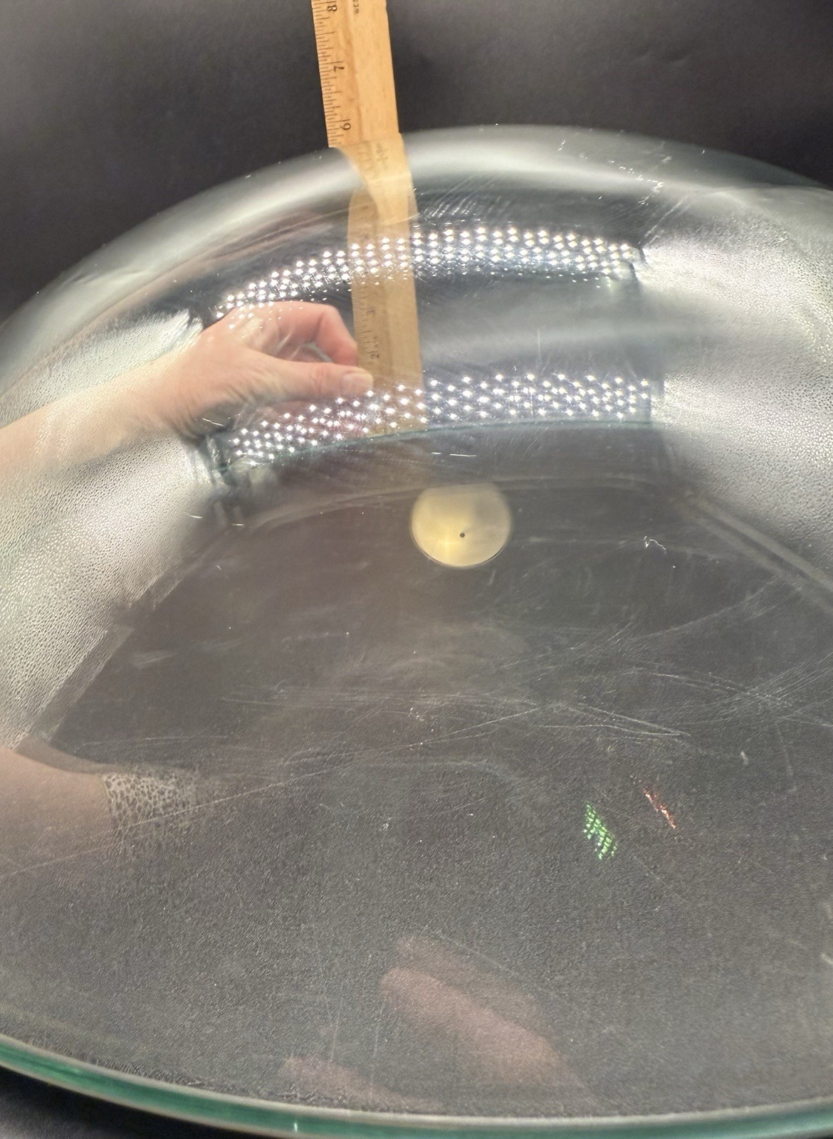 Tempered Heavy 1/2″ Thick Glass Dome 15″ Diameter, 10 Pounds.