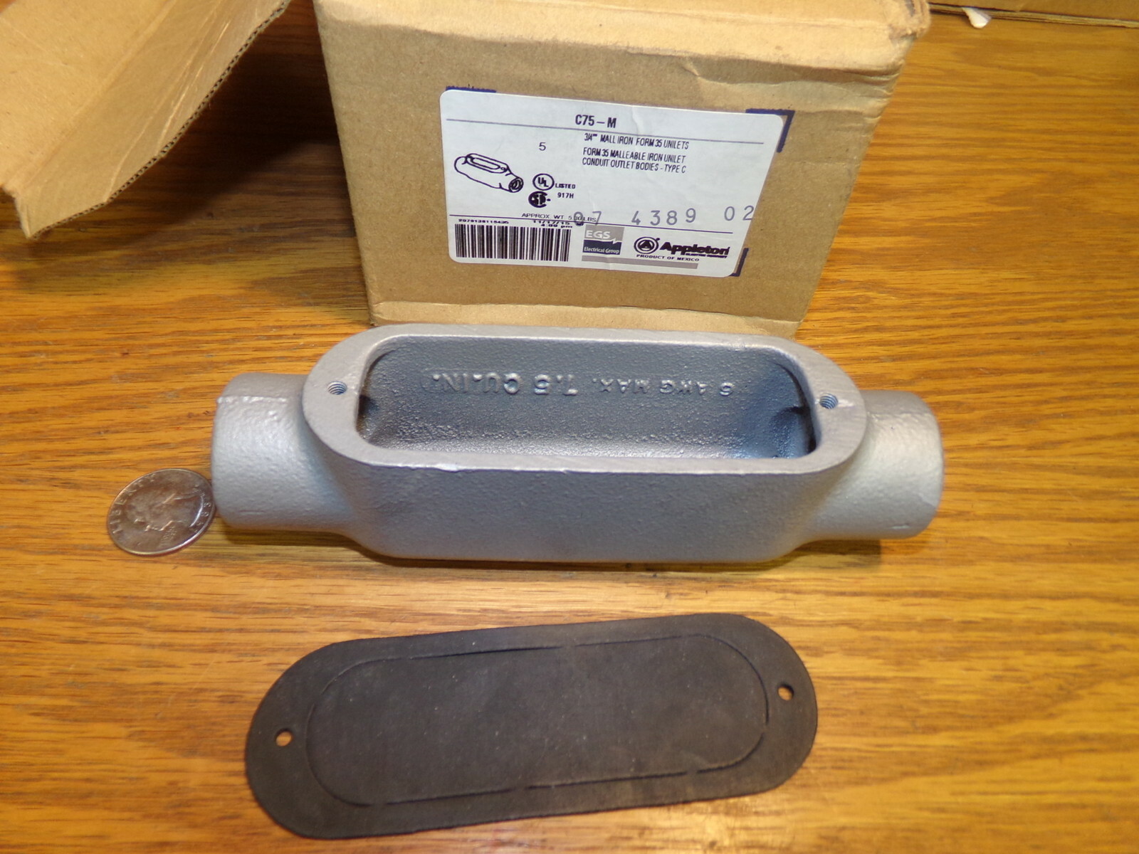 NEW Appleton C75-M 3/4″ mall Iron Form 35 Unilets Type C *FREE SHIPPING*
