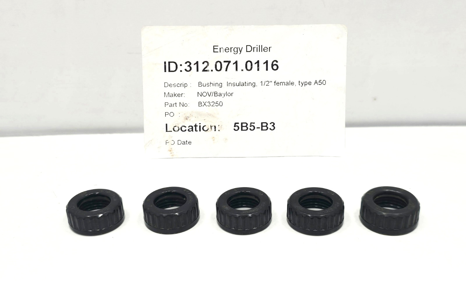 NOV/Baylor BX3250 Bushing Insulating 1/2″ female A50 LOT OF 5