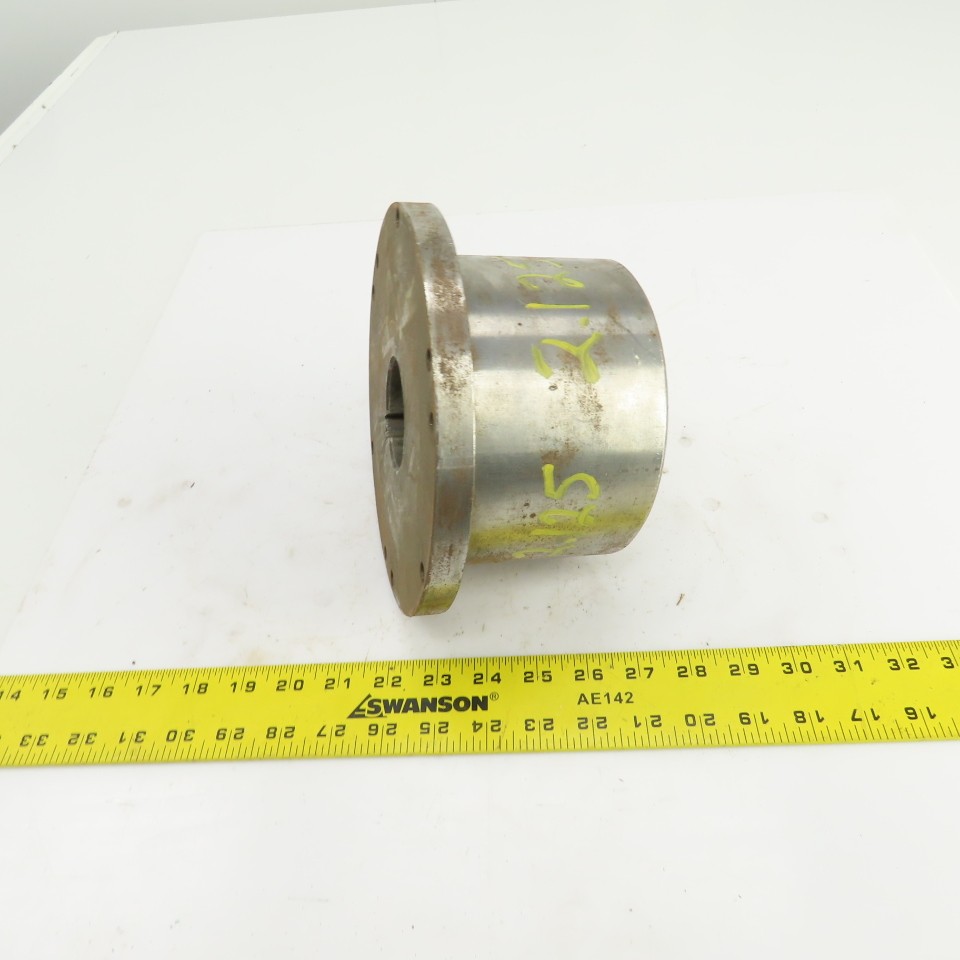 Flanged Coupling Hub Sleeve 2.125″ Shaft 7-7/8″ Flange OD 1/2″ Key