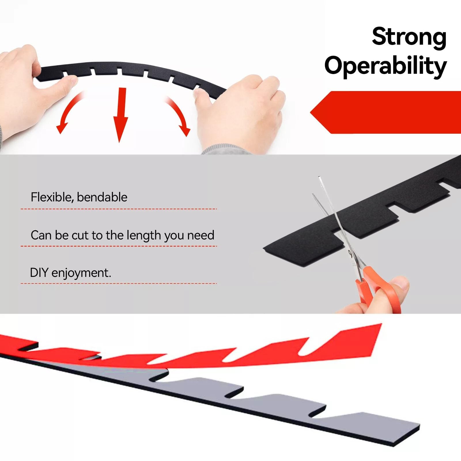 Universal Front Bumper Scrape Guard Skid Plate Protection for Lowered Cars, P…