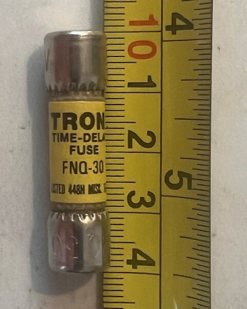 LOT OF 20 NEW BUSSMANN FNQ-30 TIME DELAY FUSE 30A 500VAC