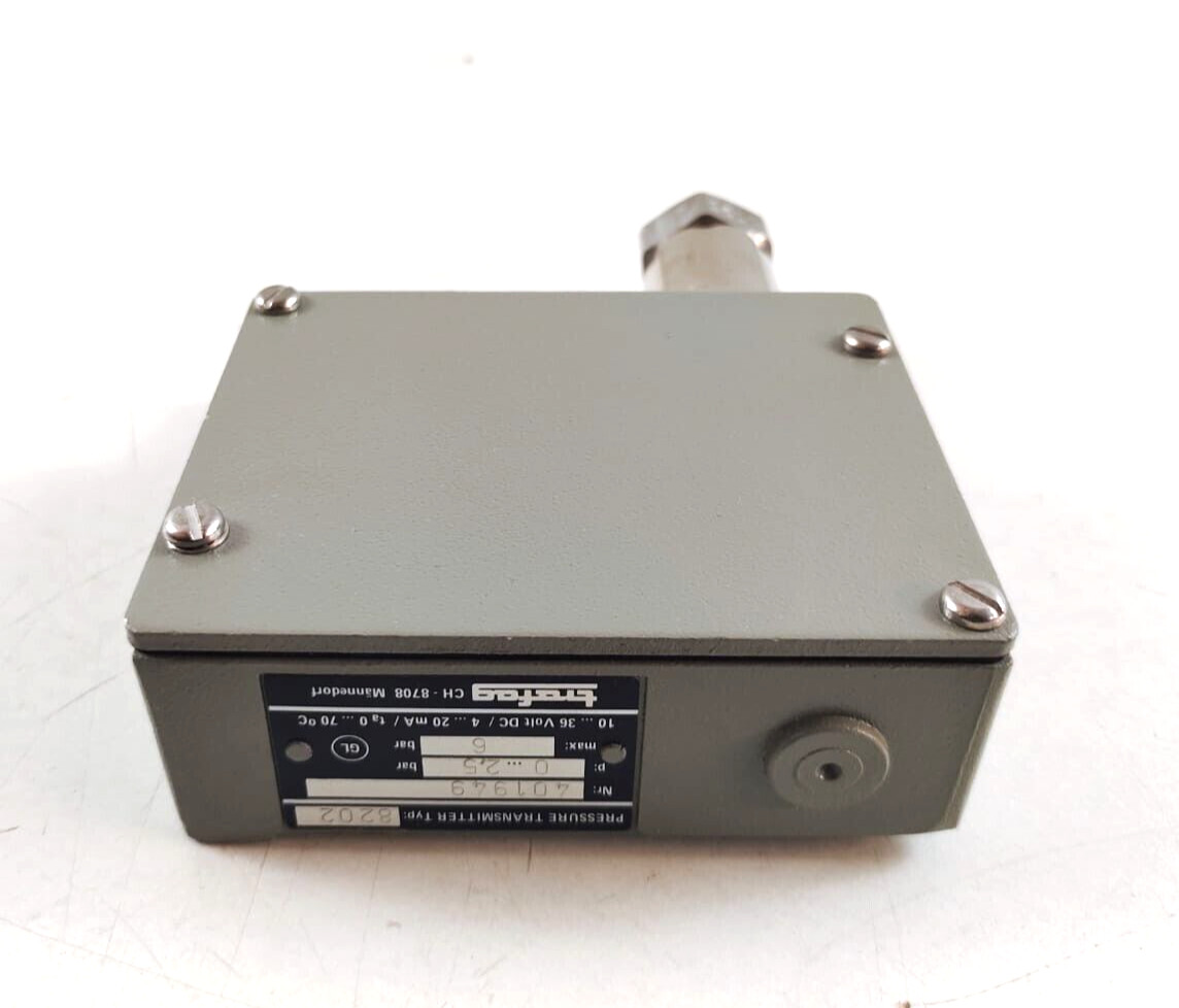 Trafag 8202 Pressure Transmitter Range: 0…2.5 bar, Max. Range: 6 bar, 10…36 Vdc