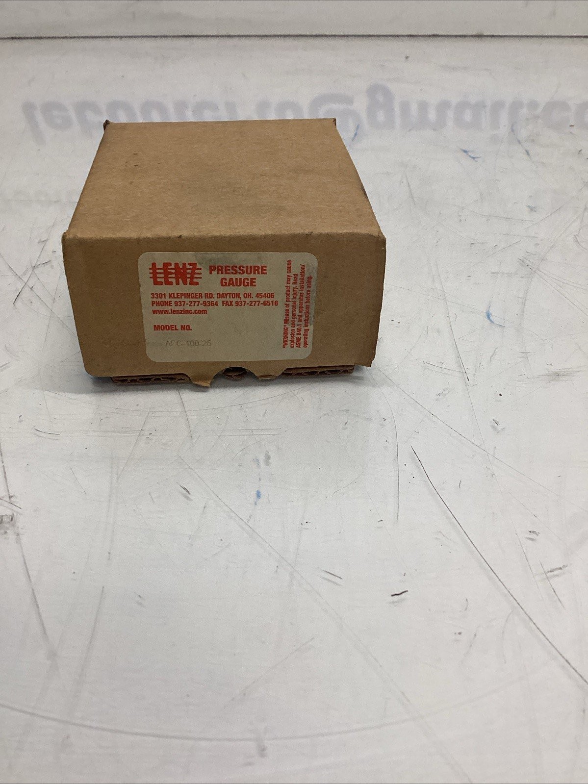 NIB LENZ AFC-100-25 PRESSURE GAUGE Q-001