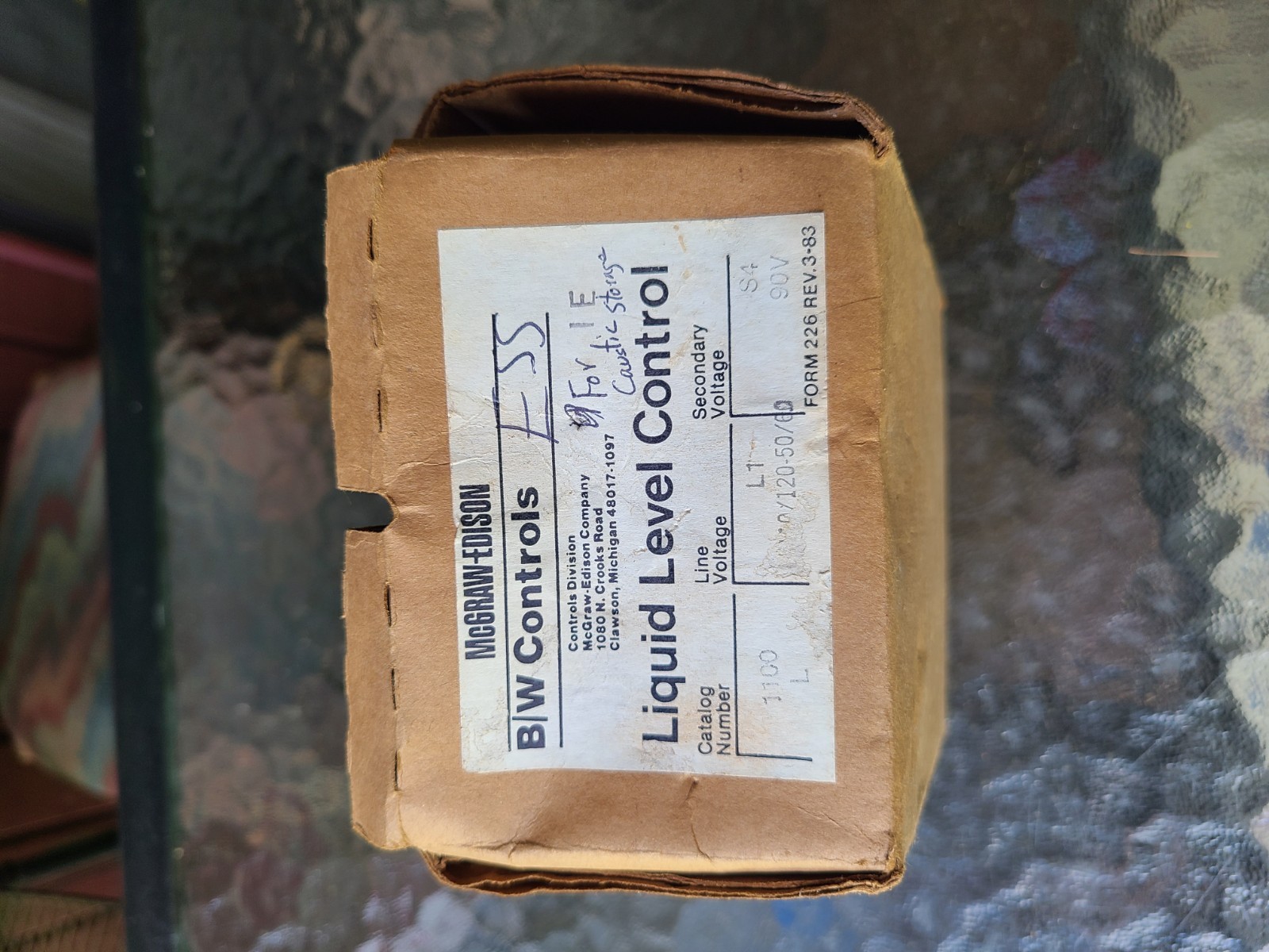 Vintage McGraw Edison 8309 L Liquid Level Control System