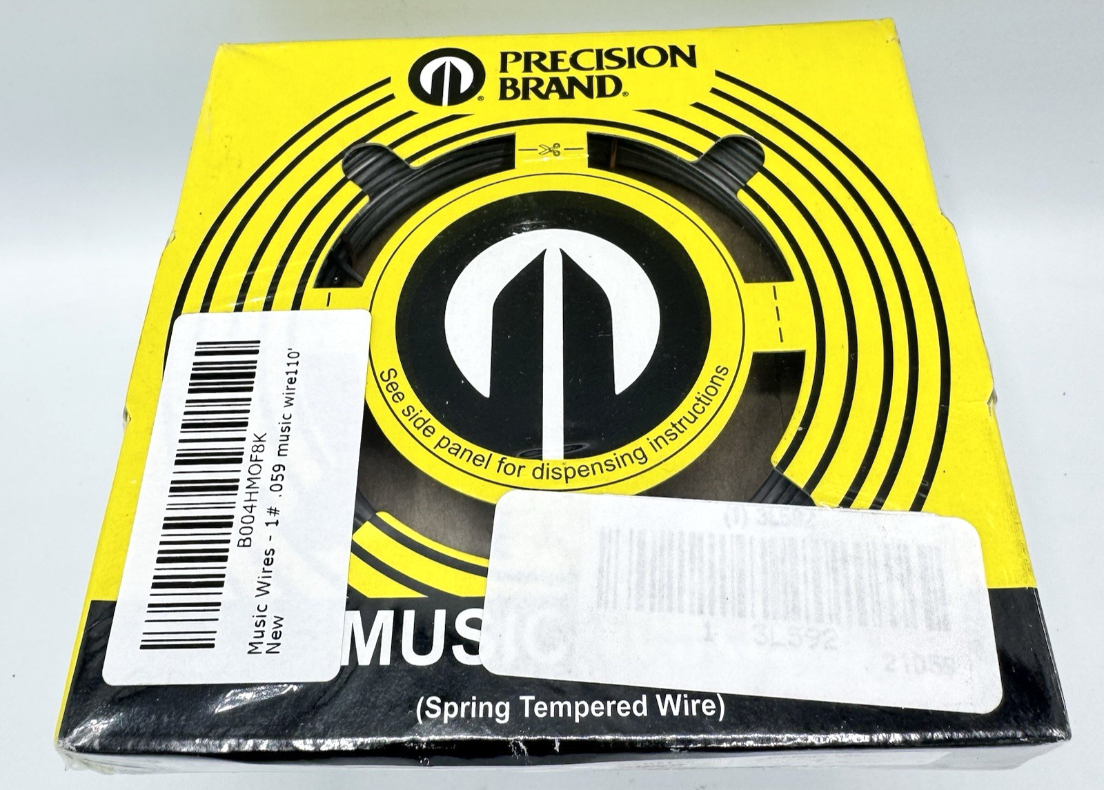 Precision Brand 21059 Music Wire .059 Spring Tempered 1 lb 144 ft Steel Wire