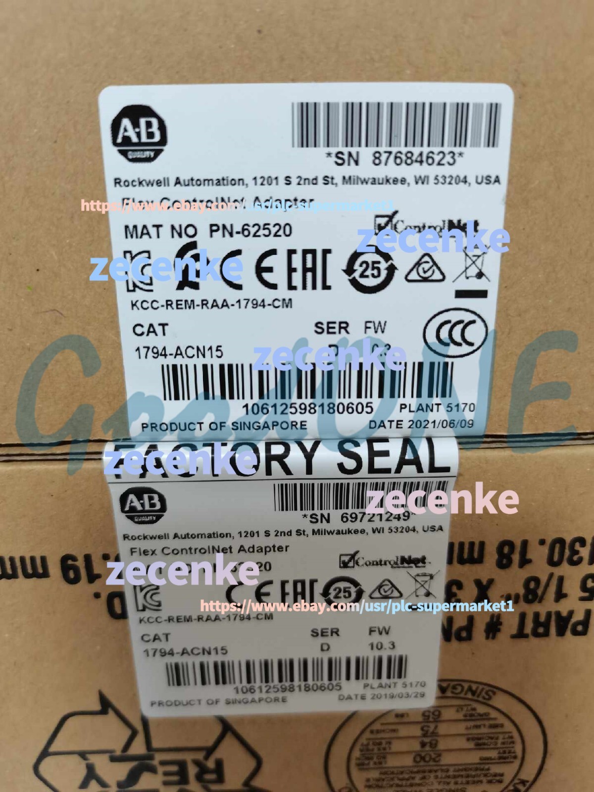 1PC New AB 1794-ACN15 SER A Adapter Module Flex I/O Ser D 1794ACN15