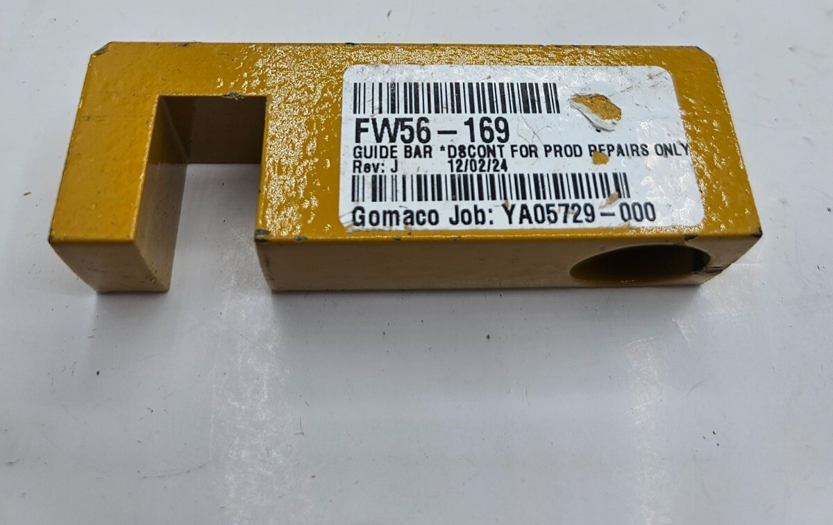 Gomaco Guide Bar Yellow YA05729-000 FW56-169