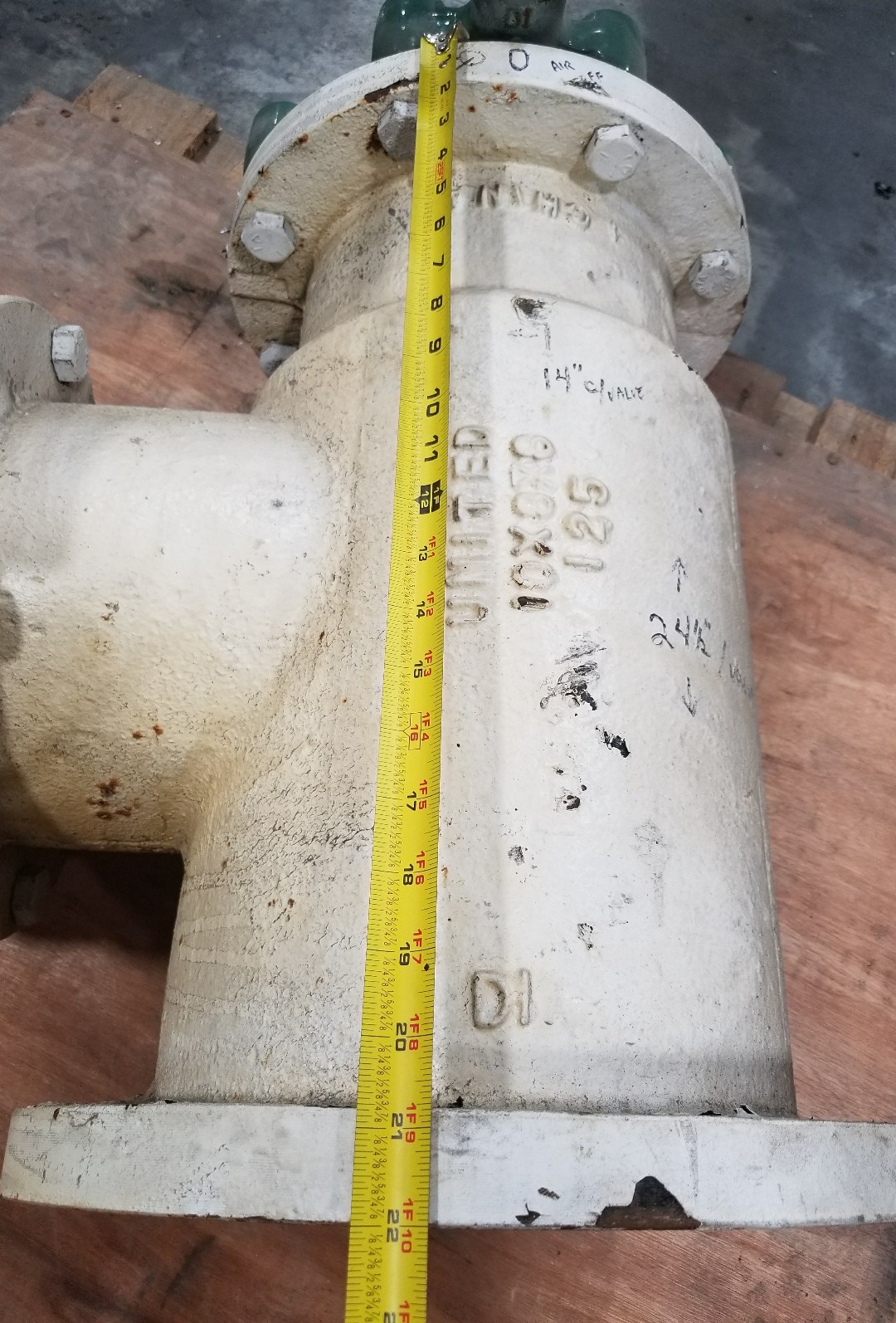 United 10″ X 8″ X 8″ Industrial T / Valves #3085SR