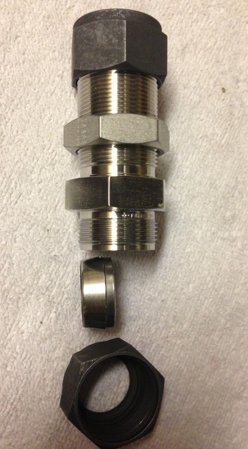 PARKER Bulkhead Union 3/4″, 12-12WBZ-SS, 12-12 WBZ-SS, 1212WBZSS, shipsameday#S2