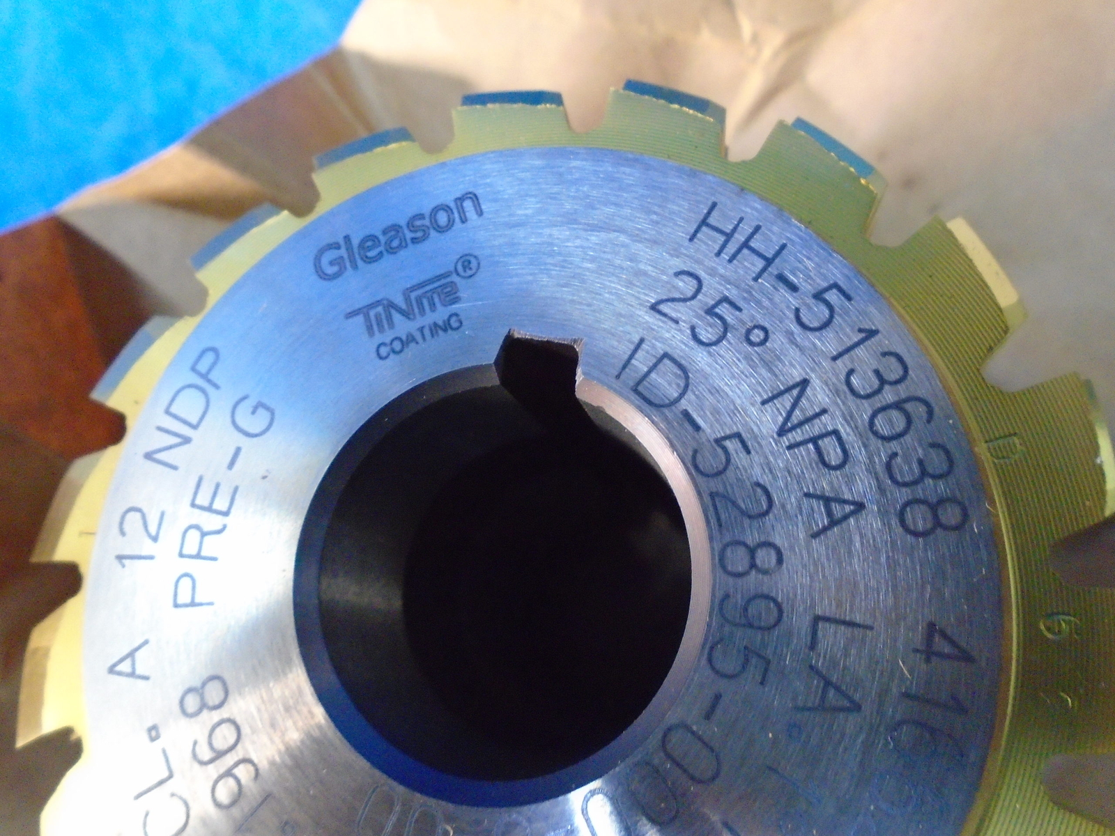 NIB GLEASON CUTTING TOOLS CORP HH-513638 ID-52895-000-0-00 HOB GEAR CUTTER 1YR W